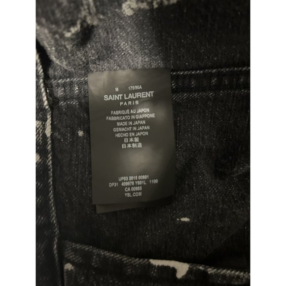 Saint Laurent Distressed Denim Gilet - Picture 7 of 9